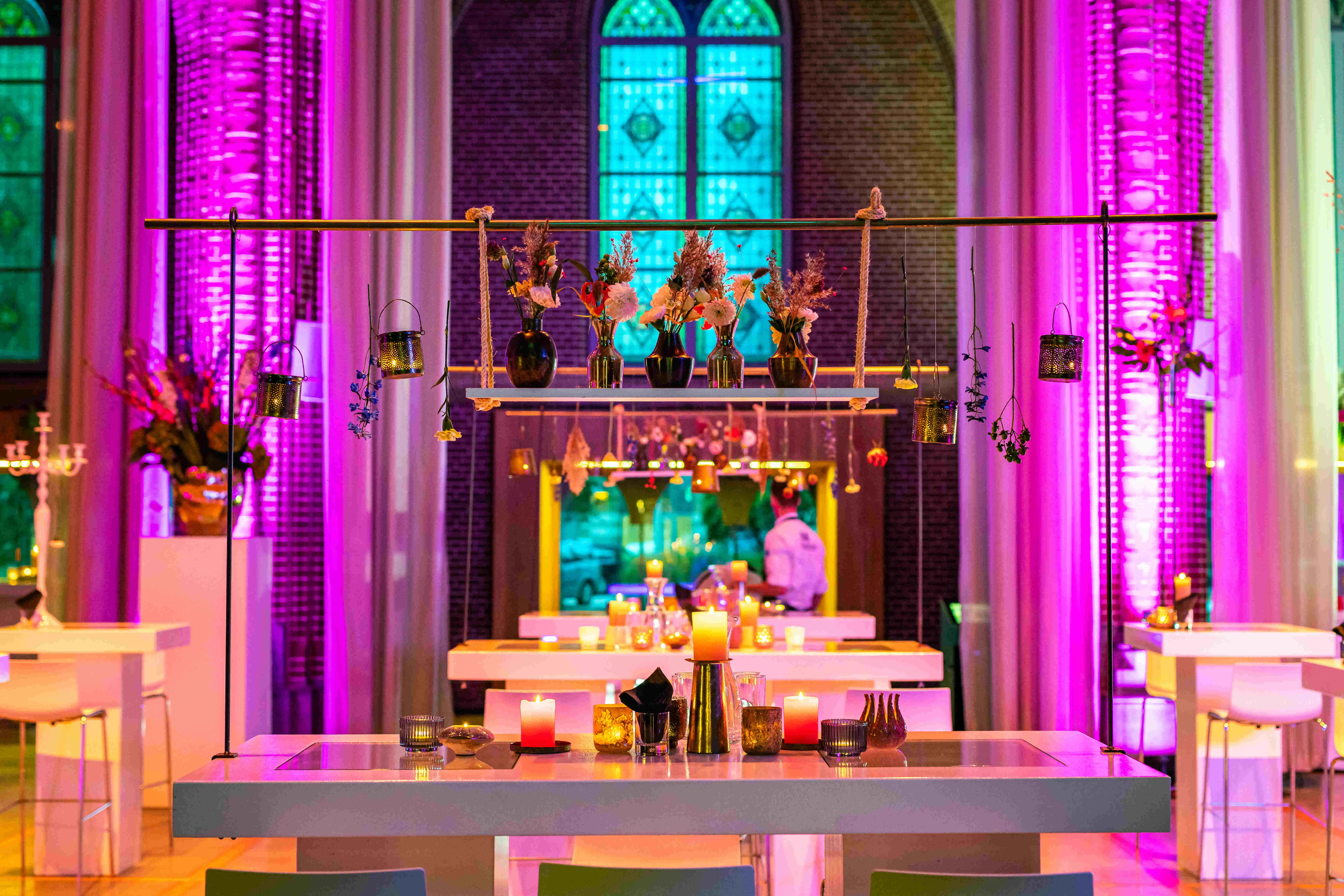 stage, decor, hai, hutten